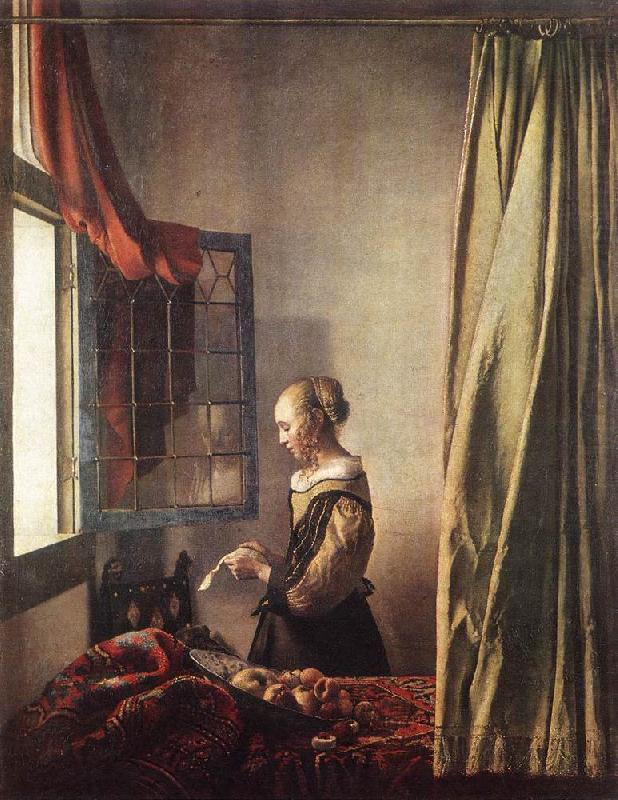 Girl Reading a Letter at an Open Window t, VERMEER VAN DELFT, Jan